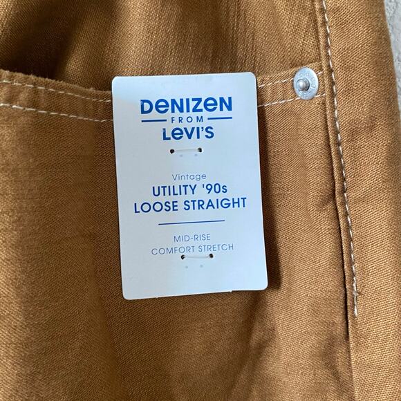 NEW DENIZEN FROM LEVI'S Vintage Utility 90s Loose Straight Pants Size 32 - Picture 5 of 6